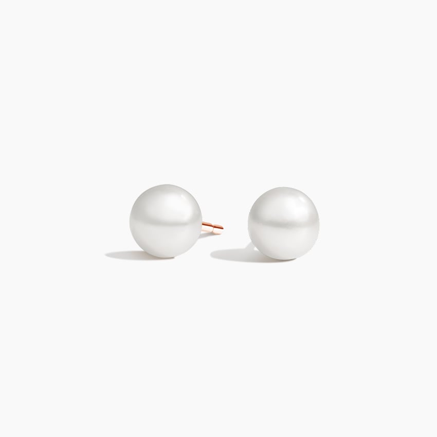 Premium Akoya Cultured Pearl Stud Earrings (6mm)