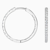 Small Perfect Hoop Lab Diamond Earrings — image 2