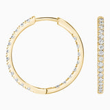 Small Perfect Hoop Lab Diamond Earrings — image 9