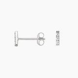 Pavé Bar Diamond Earrings — image 3