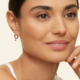 Diamond Drop Huggie Earrings — image 7