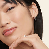 Diamond Drop Huggie Earrings — image 2