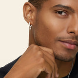 Diamond Drop Huggie Earrings — image 8