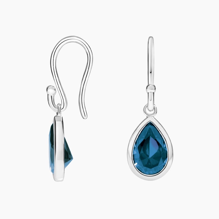 Teardrop London Blue Topaz Earrings