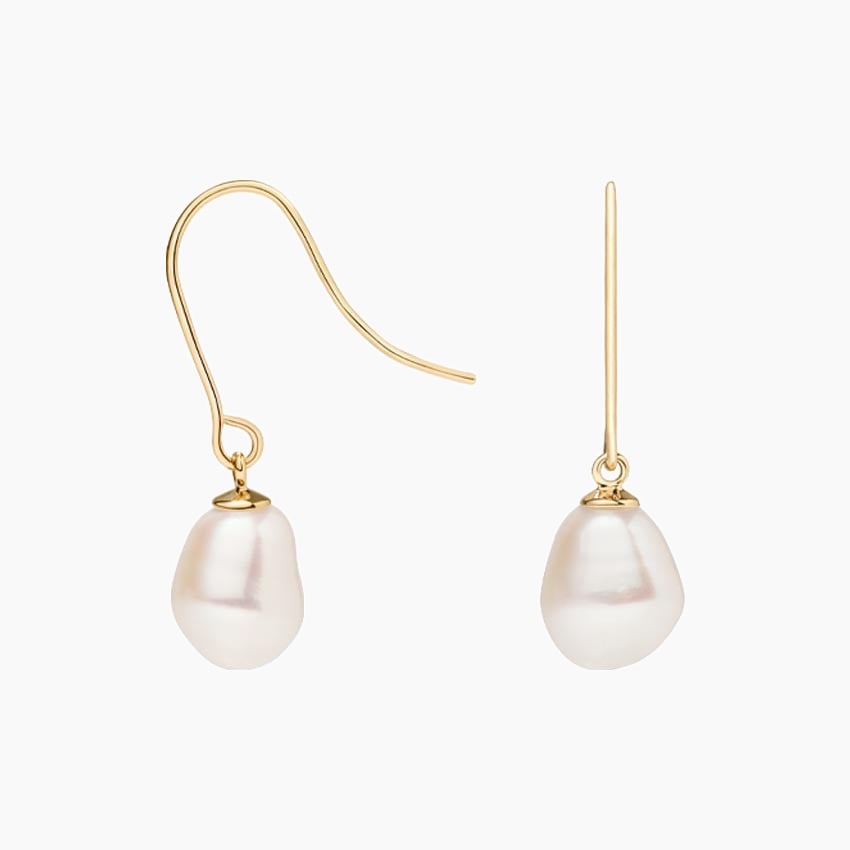 Baroque Freshwater Cultured Pearl Earrings — image 1