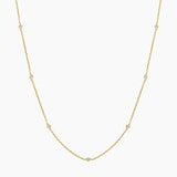 Marquesa Strand Diamond Necklace in yellow gold