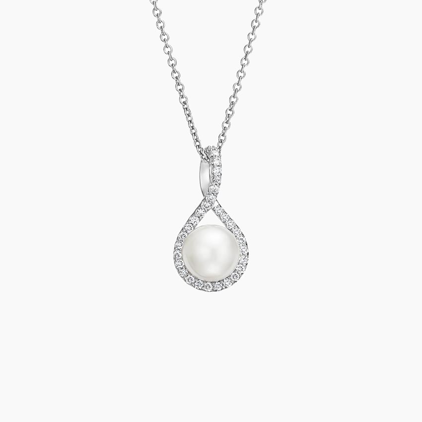 Sapphire Pavé Twist Pendant
