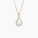 Sapphire Pavé Twist Pendant in yellow gold — top view