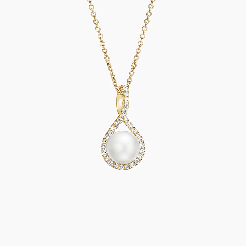 Sapphire Pavé Twist Pendant