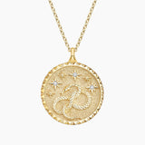 Snake Diamond Medallion — top view