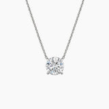 Perfect Solitaire Lab Diamond Pendant (2 ct. tw.) in white gold — top view
