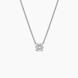 Perfect Solitaire Lab Diamond Pendant (1/2 ct. tw.) in white gold — top view