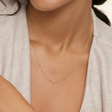 Heart Shaped Lab Diamond Pendant in yellow gold