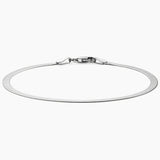 Dezi Herringbone Bracelet in white gold