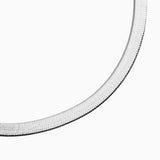 Dezi Herringbone Bracelet in white gold