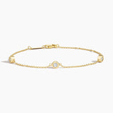 Three Diamond Bezel Bracelet (1/6 ct. tw.) — image 8