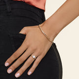 Petite Twisted Vine 6.5 in. Diamond Cuff Bracelet — image 4