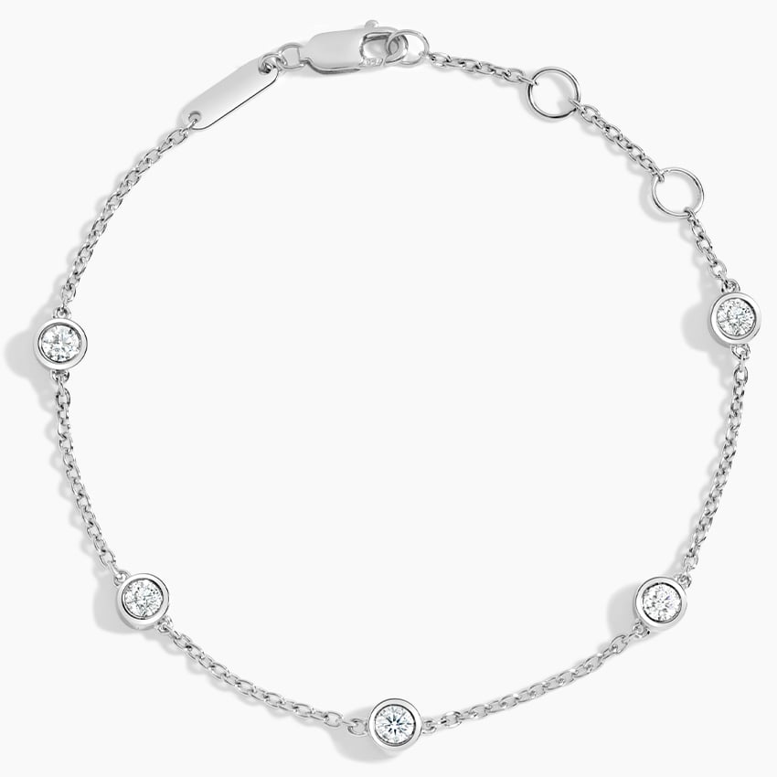 Five Diamond Bezel Bracelet (1/2 ct. tw.) — top view
