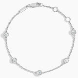 Five Diamond Bezel Bracelet (1/2 ct. tw.) — top view