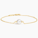 Premium Akoya Cultured Pearl Bracelet (7mm) — top view