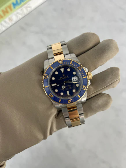 Rolex Submariner Date Two-Tone Bluesy 116613LB 41mm Luxury Watch
