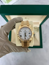 Rolex Day-Date 40mm Yellow Gold White Roman Dial Presidential Watch