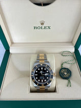 Rolex Submariner Date Two-Tone 18k Yellow Gold 41mm Black Dial Watch