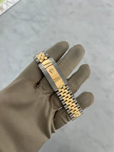 Rolex Datejust 36mm Two-Tone Yellow Gold Green Dial Diamond Watch