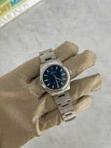 Rolex Oyster Perpetual 31mm Blue Dial Smooth Bezel Stainless Steel Watch