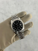 Rolex Datejust 41 Stainless Steel Black Stick Dial Jubilee Bracelet 126334