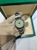 Rolex Oyster Perpetual 36 Stainless Steel Watch with Pistachio Green Dial