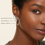 Small Perfect Hoop Lab Diamond Earrings — image 4