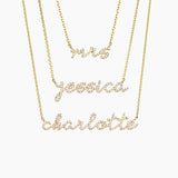 Script Diamond Name Necklace — image 4
