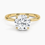 Freesia Hidden Halo Diamond Engagement Ring
