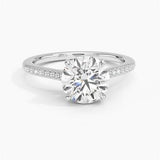Lissome Half-Coverage Diamond Engagement Ring — image 4
